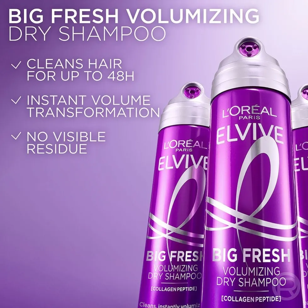 Collagen Peptide + Lifter Big Fresh Volumizing Dry Shampoo for Oily, Flat Hair