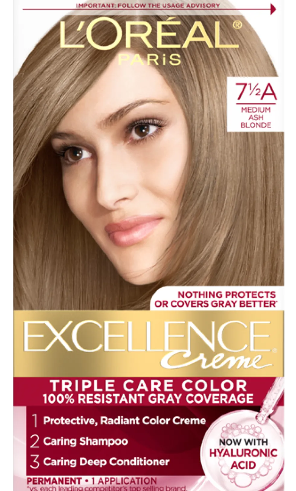 Crème Triple Care Permanent Hair Color for 100% Gray Hair Coverage