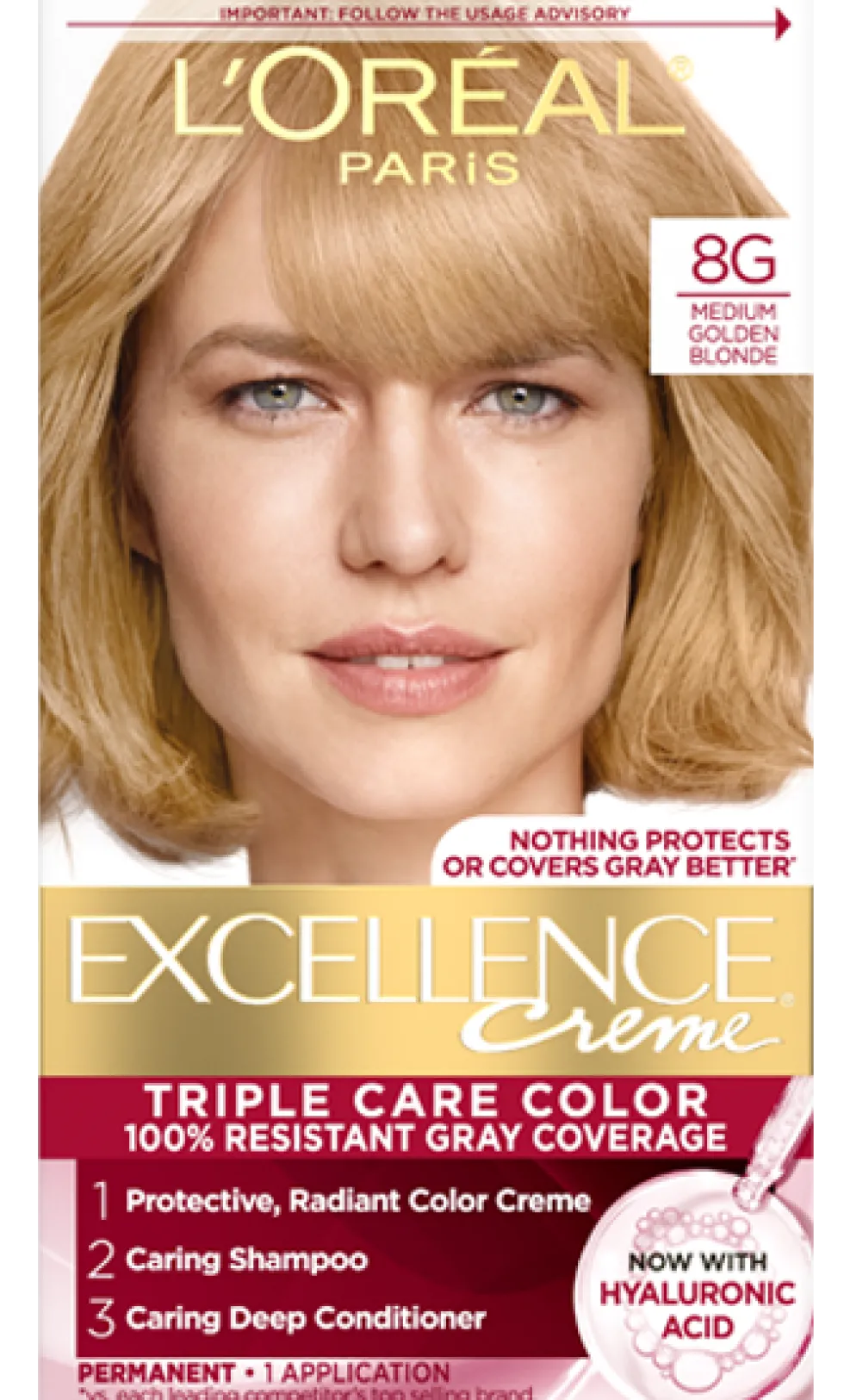 Crème Triple Care Permanent Hair Color for 100% Gray Hair Coverage