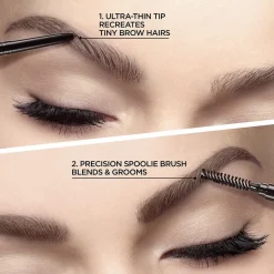 Definer Mechanical Waterproof Ultra-Fine Tip Eyebrow Pencil with Spoolie Brush