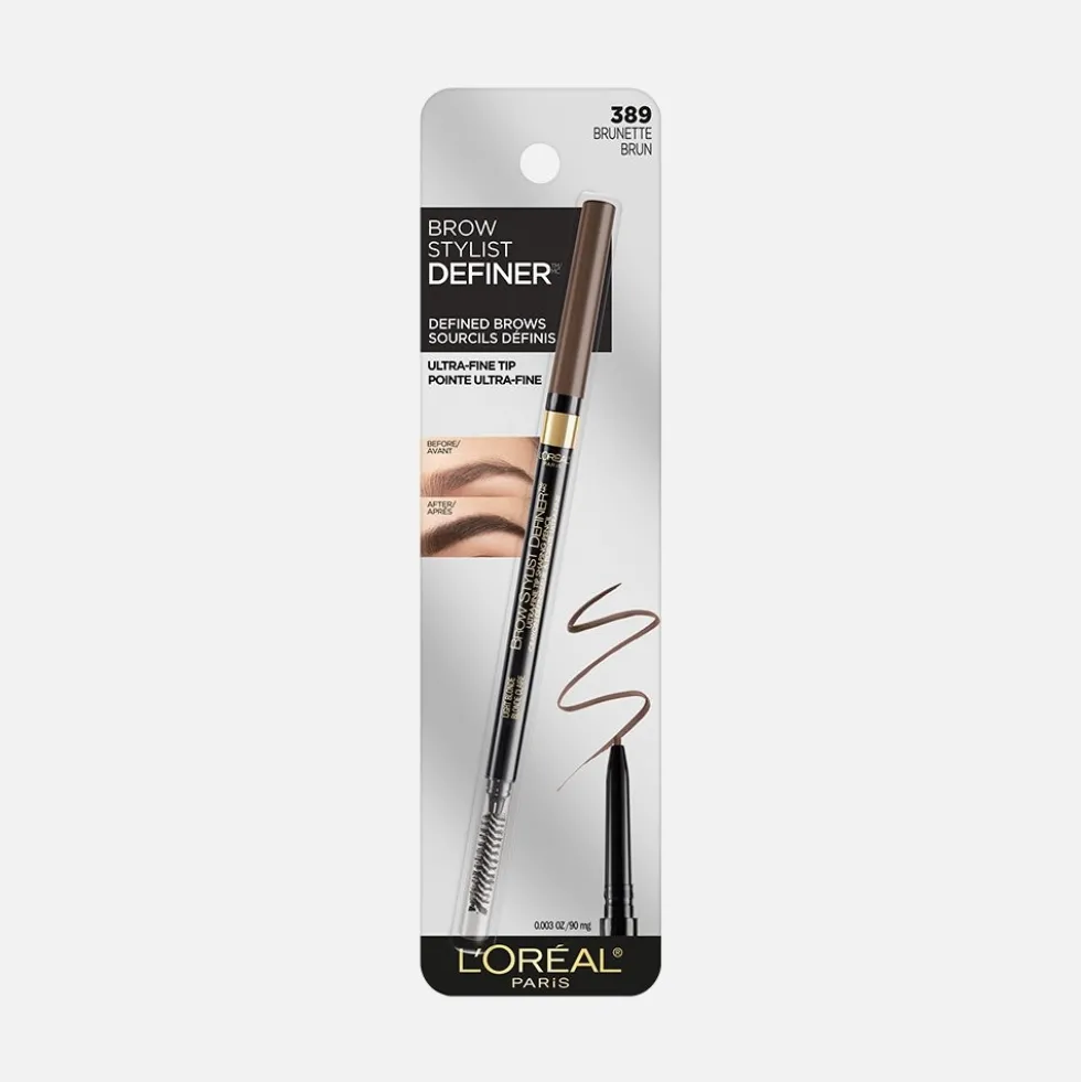 Definer Mechanical Waterproof Ultra-Fine Tip Eyebrow Pencil with Spoolie Brush