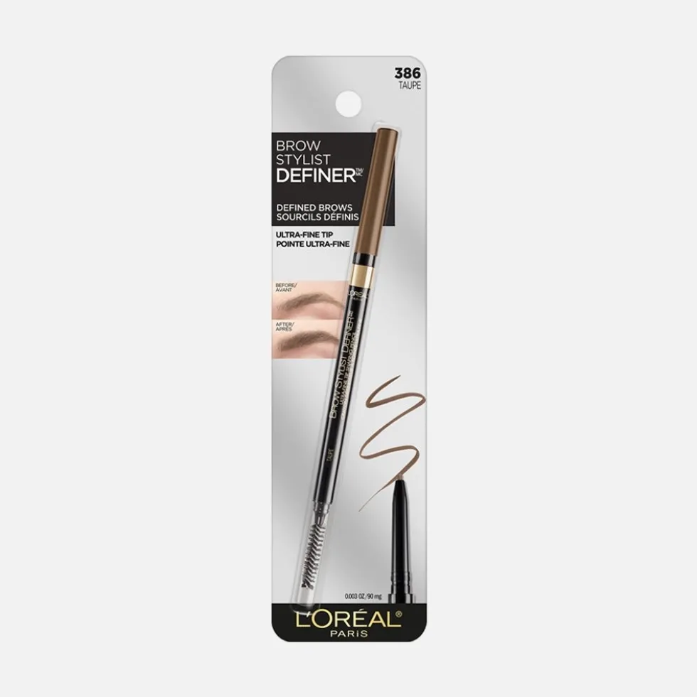 Definer Mechanical Waterproof Ultra-Fine Tip Eyebrow Pencil with Spoolie Brush