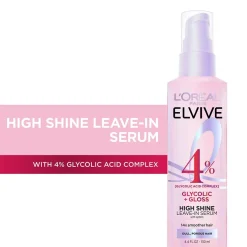 Elvive Glycolic + Gloss High Shine Leave-in Serum for Glossy Hair