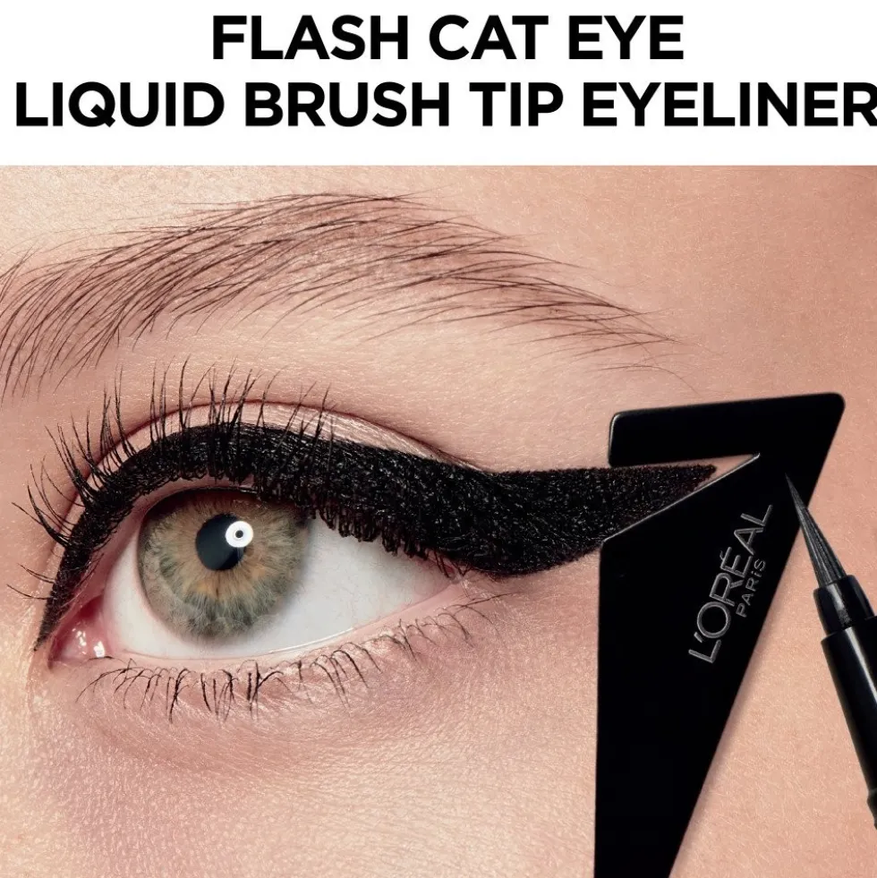 Flash Cat Eye Waterproof Brush Tip Liquid Eyeliner