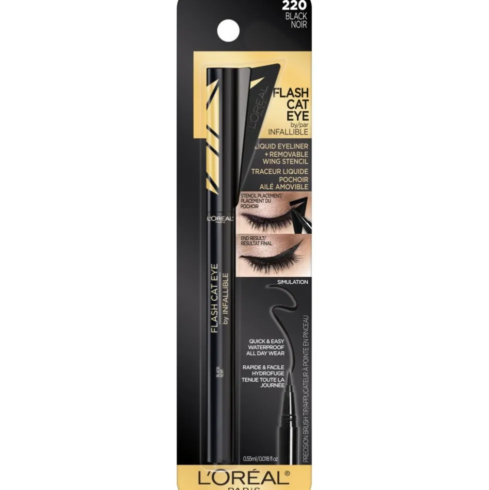 Flash Cat Eye Waterproof Brush Tip Liquid Eyeliner