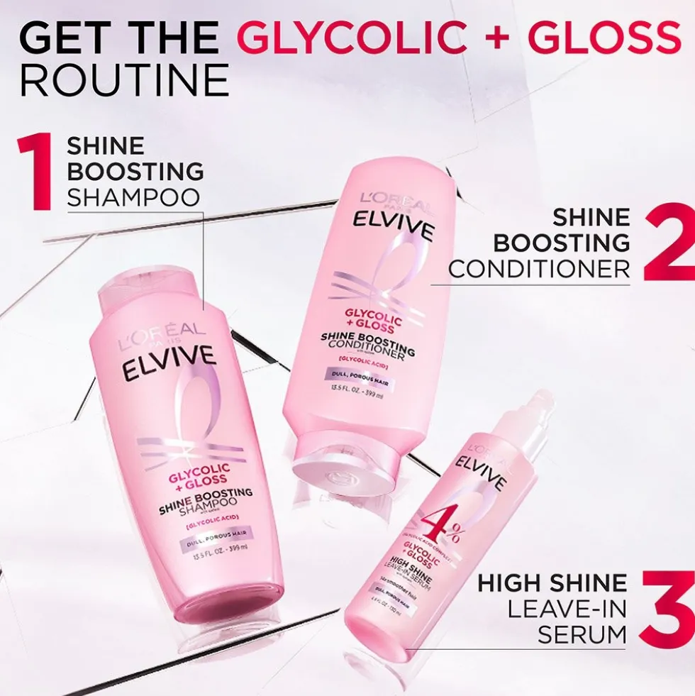 Glycolic + Gloss Shine Boosting Shampoo for Glossy Hair