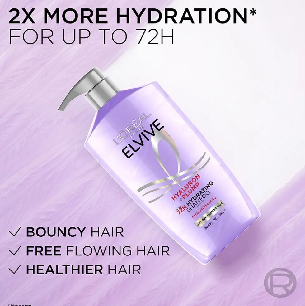 Hyaluron + Plump Hydrating Shampoo with Hyaluronic Acid for Dry Hair