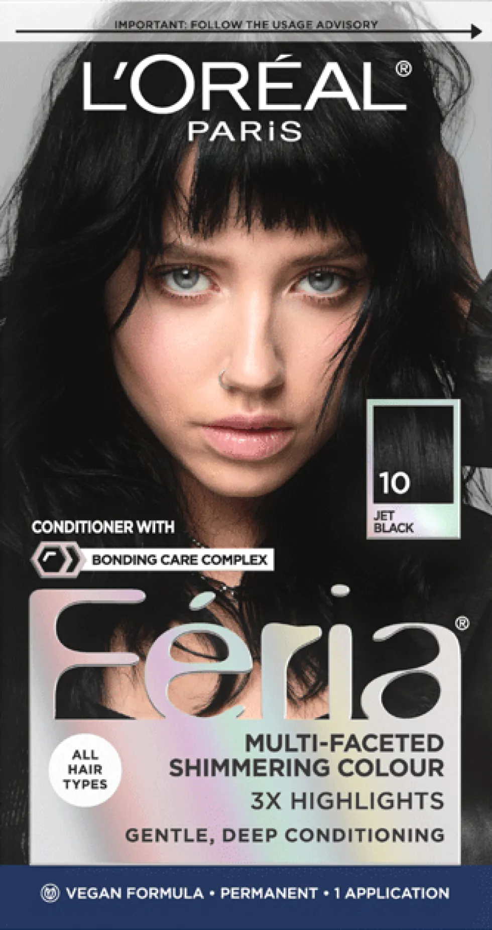Multi-Faceted Shimmering Permanent Hair Color