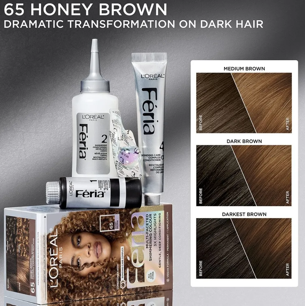 Multi-Faceted Shimmering Permanent Hair Color with Deep Conditioning
