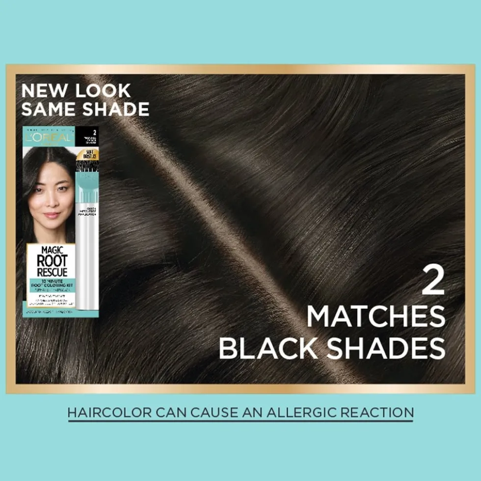 Permanent 10-Minute Root Coloring Kit for 100% Gray Hair Coverage