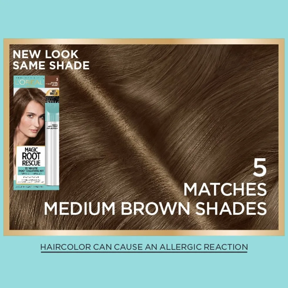 Permanent 10-Minute Root Coloring Kit for 100% Gray Hair Coverage
