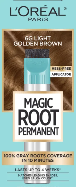 Permanent 10-Minute Root Coloring Kit for 100% Gray Hair Coverage