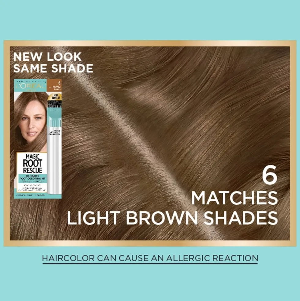 Permanent 10-Minute Root Coloring Kit for 100% Gray Hair Coverage
